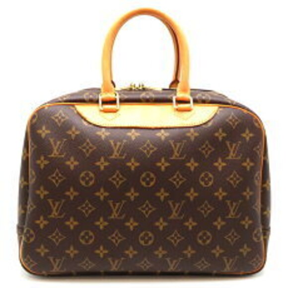 Louis Vuitton Deauville Bowling Vanity Handbag Monogram Brown - Picture 2 of 9